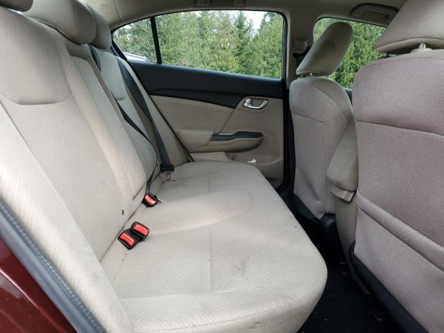 19XFB2F83DE204768 - 2013 HONDA CIVIC EX 勃艮第红 照片 10