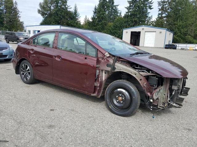 19XFB2F83DE204768 - 2013 HONDA CIVIC EX 勃艮第红 照片 4