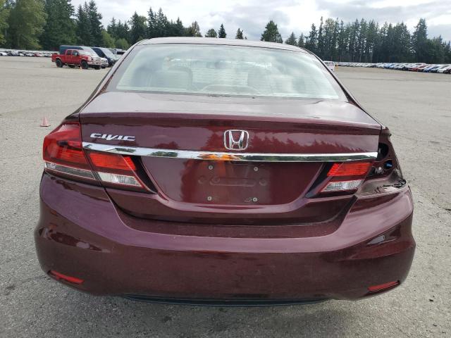19XFB2F83DE204768 - 2013 HONDA CIVIC EX 勃艮第红 照片 6