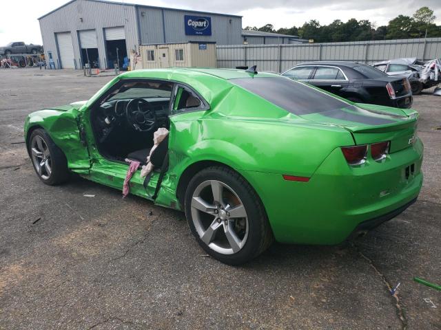 2G1FB1ED0B9167742 - 2011 CHEVROLET CAMARO LT GREEN photo 2