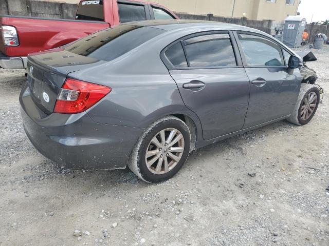 19XFB2F90CE300056 - 2012 HONDA CIVIC EXL ნაცრისფერი ფოტო 3