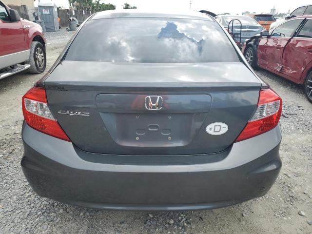 19XFB2F90CE300056 - 2012 HONDA CIVIC EXL GRAY photo 6