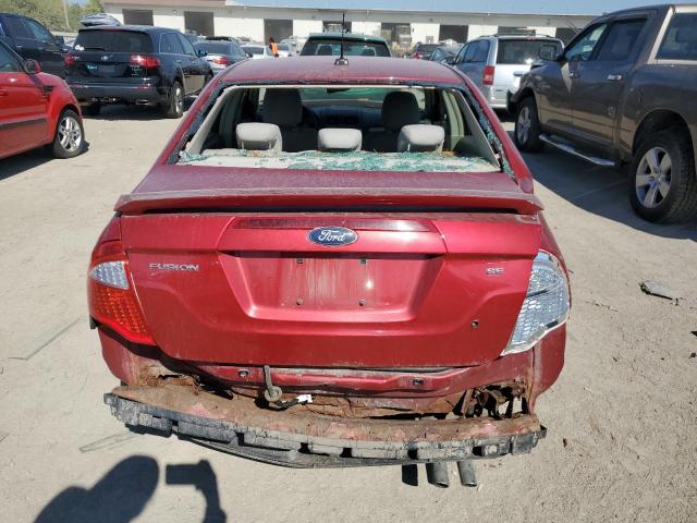 3FAHP0HA4AR413722 - 2010 FORD FUSION SE RED photo 6