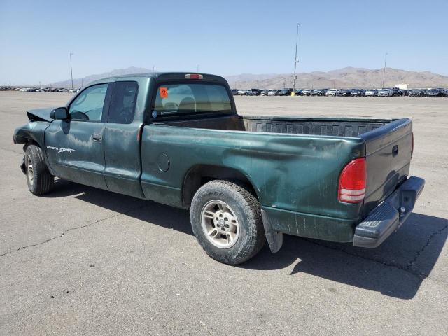 1B7GL22X8YS720710 - 2000 DODGE DAKOTA GREEN photo 2