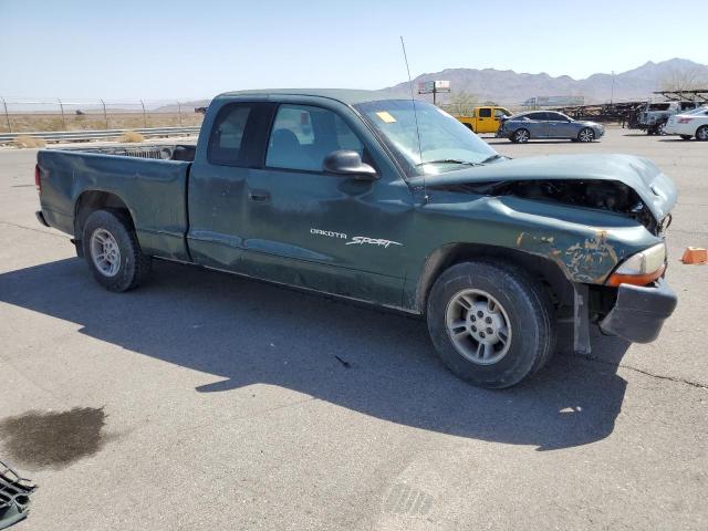 1B7GL22X8YS720710 - 2000 DODGE DAKOTA GREEN photo 4