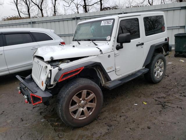 1C4AJWBGXDL633110 - 2013 JEEP WRANGLER SAHARA WHITE photo 1