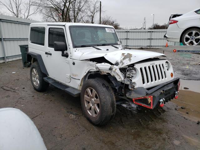 1C4AJWBGXDL633110 - 2013 JEEP WRANGLER SAHARA WHITE photo 4