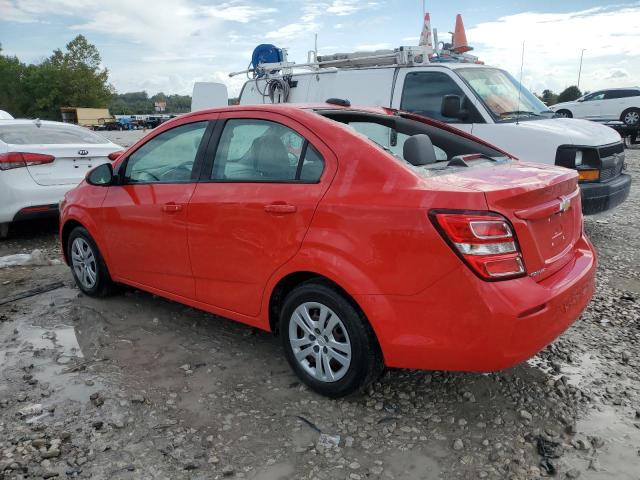 1G1JB5SH3H4167268 - 2017 CHEVROLET SONIC LS RED photo 2