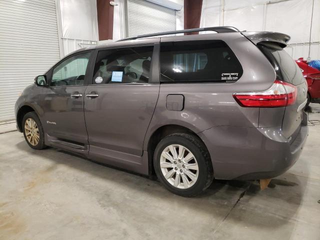 5TDYK3DC4GS761608 - 2016 TOYOTA SIENNA XLE GRAY photo 2