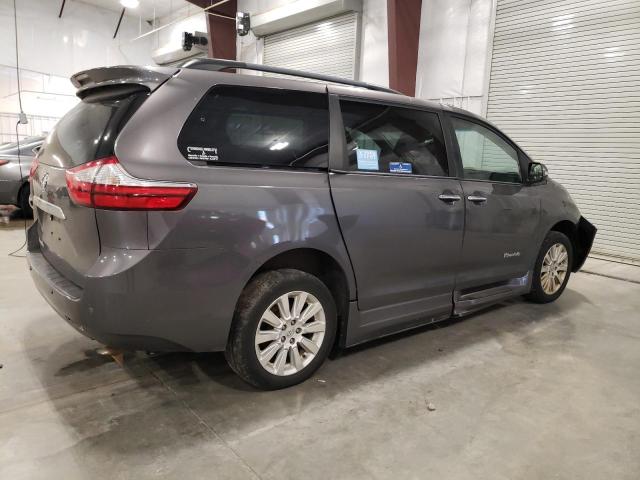 5TDYK3DC4GS761608 - 2016 TOYOTA SIENNA XLE GRAY photo 3