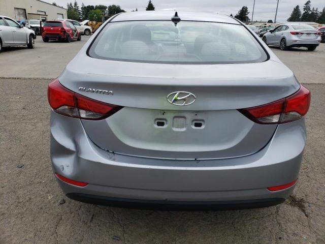 5NPDH4AE8GH702026 - 2016 HYUNDAI ELANTRA SE GRAY photo 6