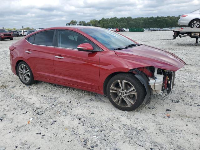 KMHD84LFXHU063463 - 2017 HYUNDAI ELANTRA SE RED photo 4