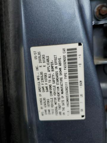 1HGCM66537A082111 - 2007 HONDA ACCORD EX BLUE photo 13