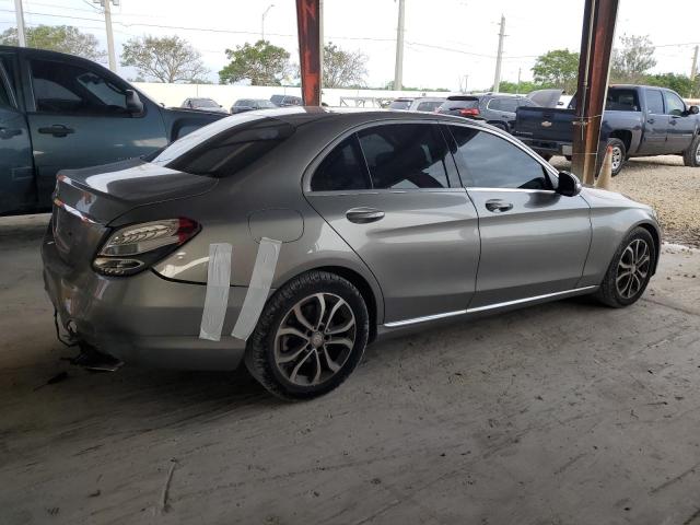 55SWF4JB6FU054475 - 2015 MERCEDES-BENZ C 300 SILVER photo 3