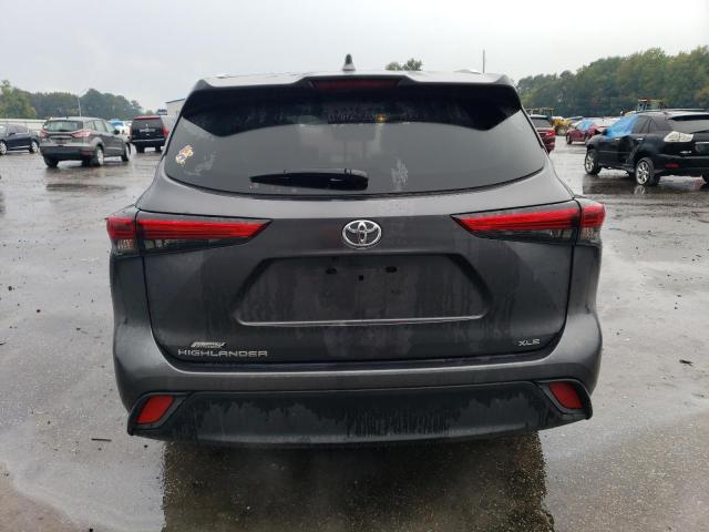 5TDGZRAH7NS142752 - 2022 TOYOTA HIGHLANDER XLE GRAY photo 6