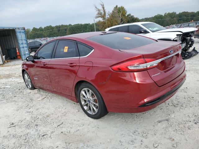 3FA6P0LU9HR323372 - 2017 FORD FUSION SE HYBRID RED photo 2