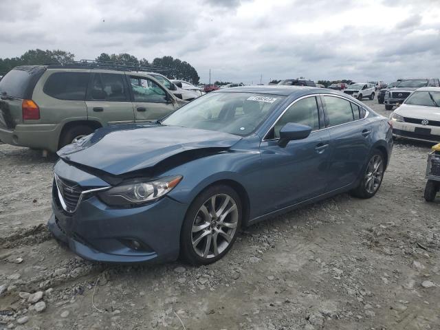 JM1GJ1W51E1103286 - 2014 MAZDA 6 GRAND TOURING BLUE photo 1