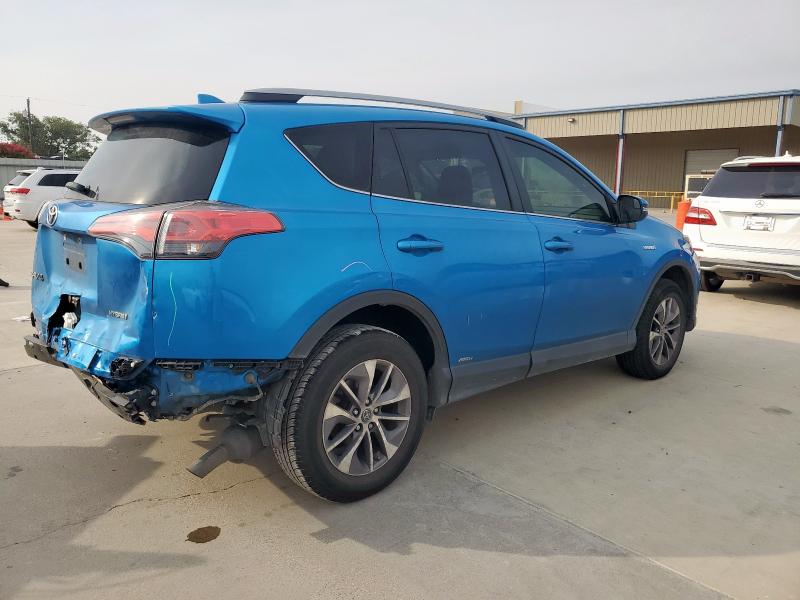 JTMRJREV7JD216077 - 2018 TOYOTA RAV4 HV LE BLUE photo 3