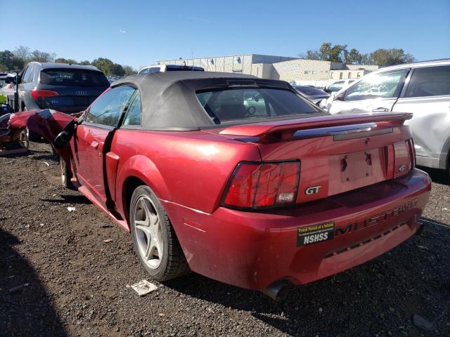 1FAFP45X94F113411 - 2004 FORD MUSTANG GT RED photo 2