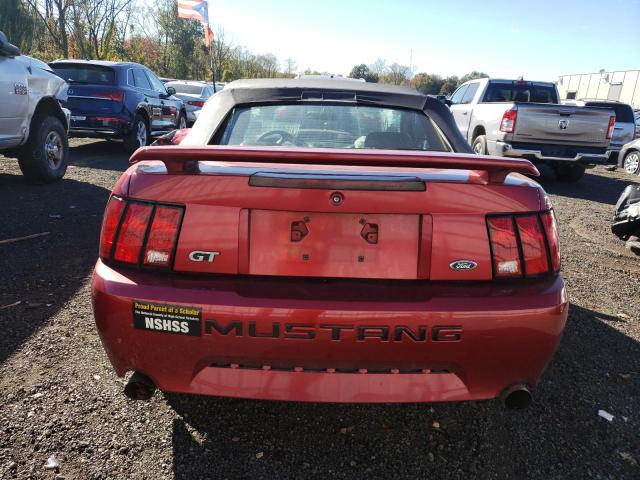 1FAFP45X94F113411 - 2004 FORD MUSTANG GT RED photo 6