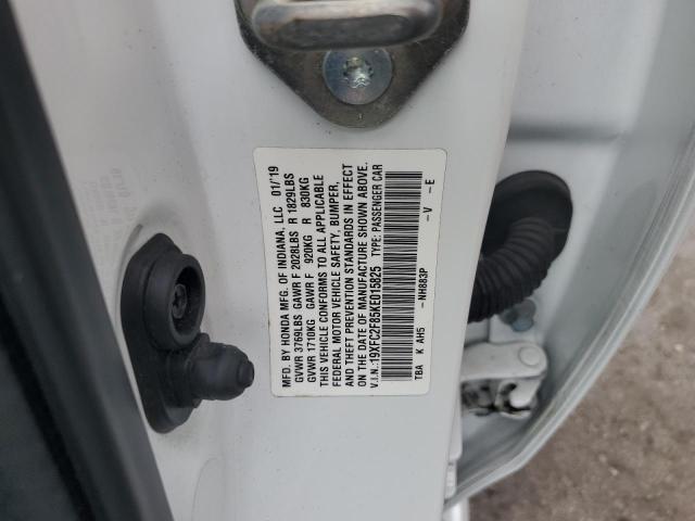 19XFC2F85KE015825 - 2019 HONDA CIVIC SPORT თეთრი ფოტო 12