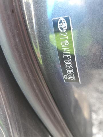 2T1BU4EE1BC608692 - 2011 TOYOTA COROLLA BASE GRAY photo 13