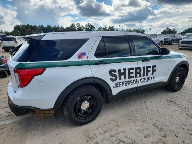 1FM5K8AB0NGB00818 - 2022 FORD EXPLORER POLICE INTERCEPTOR Սպիտակ լուսանկար 3