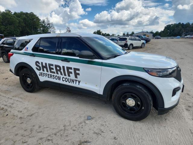 1FM5K8AB0NGB00818 - 2022 FORD EXPLORER POLICE INTERCEPTOR Սպիտակ լուսանկար 4