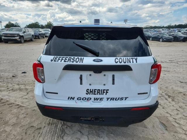 1FM5K8AB0NGB00818 - 2022 FORD EXPLORER POLICE INTERCEPTOR Սպիտակ լուսանկար 6