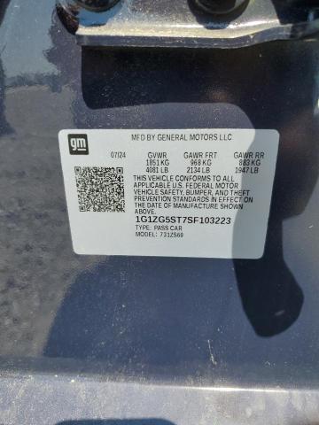 1G1ZG5ST7SF103223 - 2025 CHEVROLET MALIBU RS BLUE photo 13