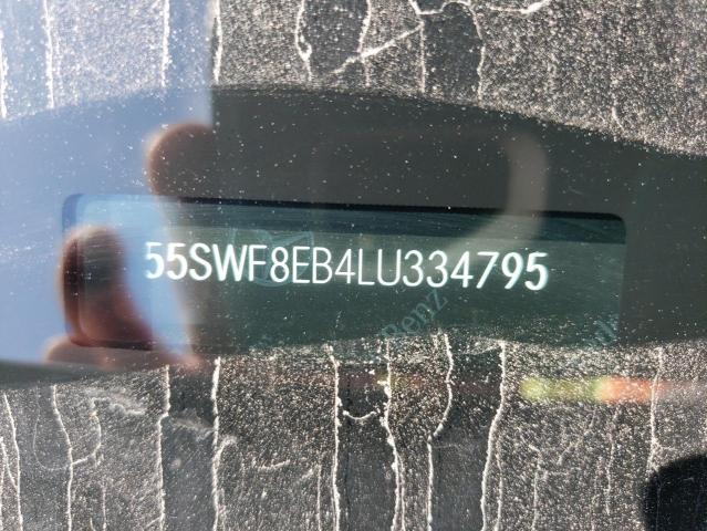 55SWF8EB4LU334795 - 2020 MERCEDES-BENZ C 300 4MATIC BLACK photo 12