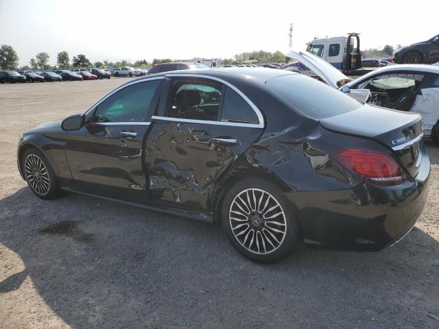 55SWF8EB4LU334795 - 2020 MERCEDES-BENZ C 300 4MATIC BLACK photo 2