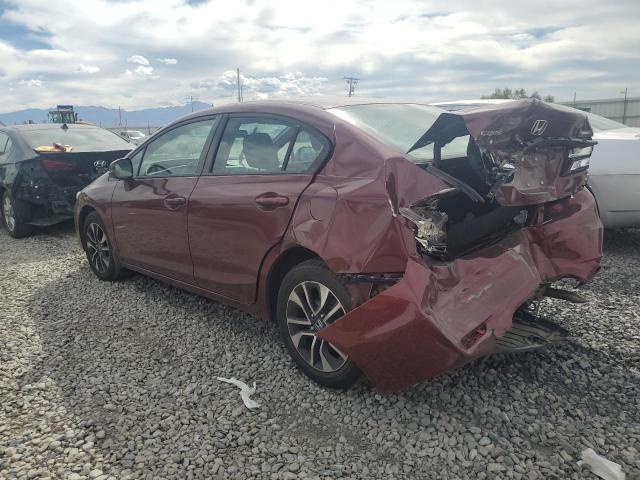 2HGFB2F87DH557889 - 2013 HONDA CIVIC EX BURGUNDY photo 2