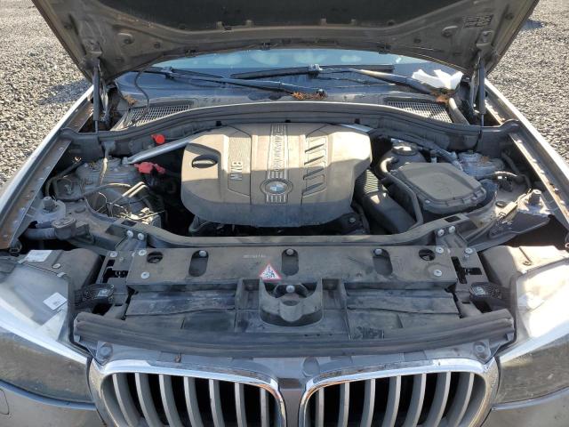 5UXWY3C58F0E96137 - 2015 BMW X3 XDRIVE28D GRAY photo 11
