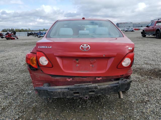 2T1BU4EEXAC383980 - 2010 TOYOTA COROLLA BASE RED photo 6