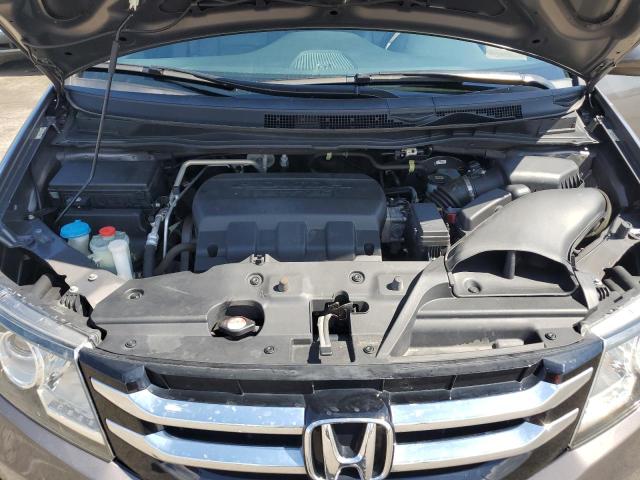 5FNRL5H60EB096242 - 2014 HONDA ODYSSEY EXL GRAY photo 12