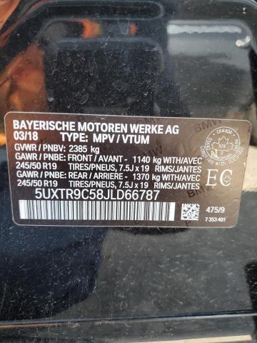 5UXTR9C58JLD66787 - 2018 BMW X3 XDRIVE30I BLACK photo 13