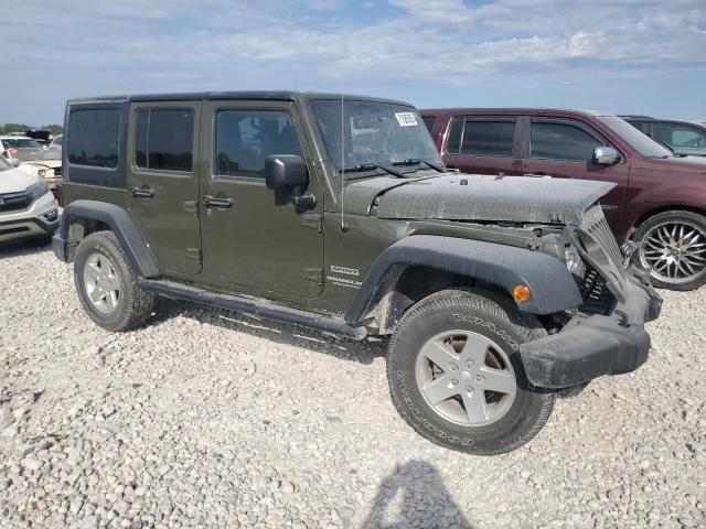 1C4BJWDGXFL726973 - 2015 JEEP WRANGLER U SPORT GREEN photo 4
