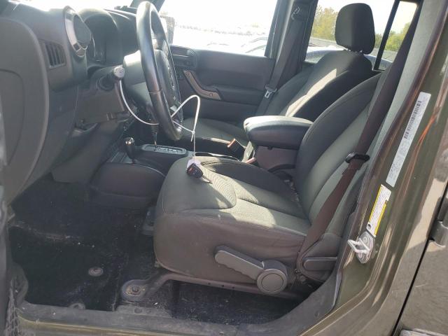 1C4BJWDGXFL726973 - 2015 JEEP WRANGLER U SPORT GREEN photo 7