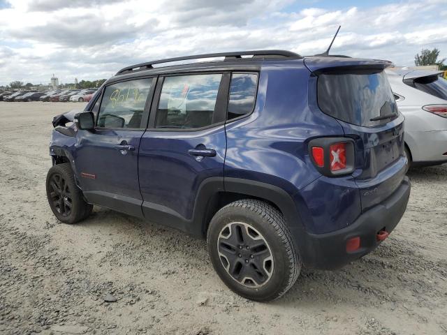 ZACCJBCT2GPC88037 - 2016 JEEP RENEGADE TRAILHAWK BLUE photo 2