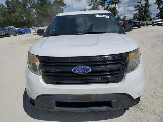 1FM5K8ARXFGB41018 - 2015 FORD EXPLORER POLICE INTERCEPTOR WHITE photo 5