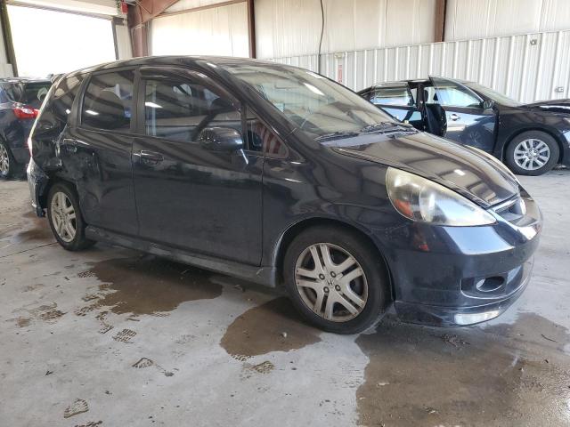 JHMGD38608S033219 - 2008 HONDA FIT SPORT BLACK photo 4