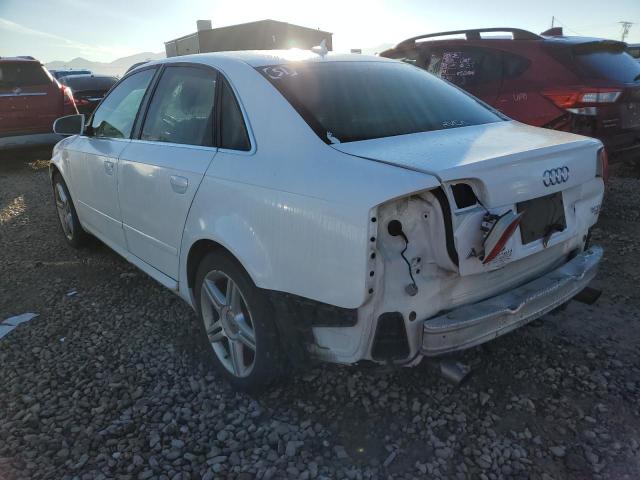 WA0DF78E58A116726 - 2008 AUDI A4 2.0T QU WHITE photo 2