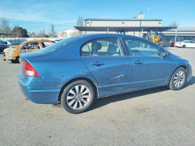 2HGFA16969H336703 - 2009 HONDA CIVIC EXL BLUE photo 3