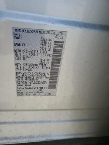 5N1DR2MN6KC618039 - 2019 NISSAN PATHFINDER S SILVER photo 13