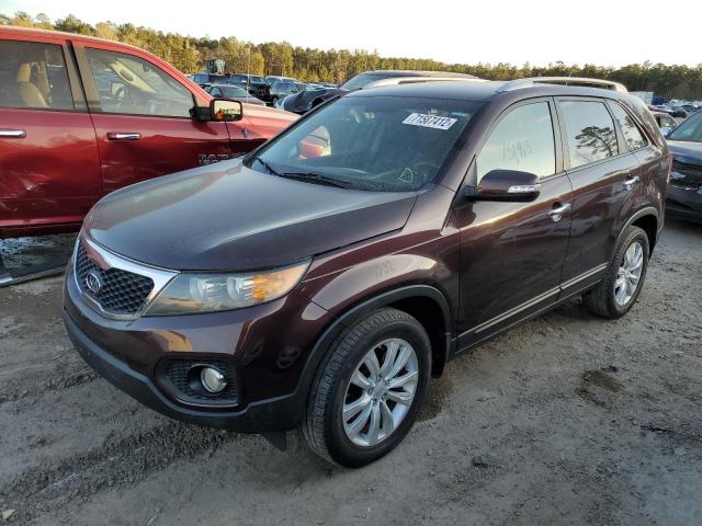 5XYKT4A24BG100624 - 2011 KIA SORENTO BASE BURGUNDY photo 1