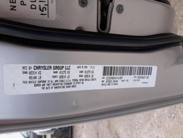 2C3CDXBG0CH101807 - 2012 DODGE CHARGER SE SILVER photo 12