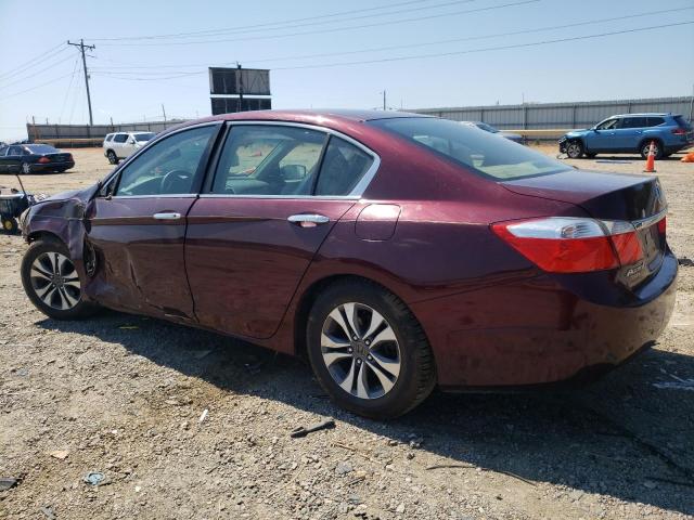 1HGCR2F32DA067734 - 2013 HONDA ACCORD LX BURGUNDY photo 2