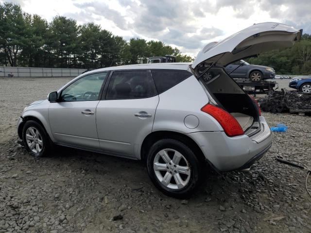 JN8AZ08W76W539793 - 2006 NISSAN MURANO SL SILVER photo 2