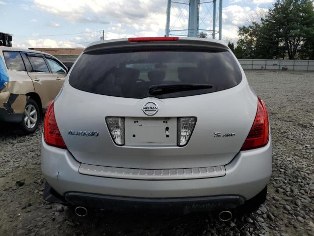 JN8AZ08W76W539793 - 2006 NISSAN MURANO SL SILVER photo 6